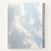 ピンクヴィンテージ蝶と青空 ノートブック (裏面)