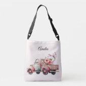 ピンクヴィンテージ農家トラック クロスボディバッグ (裏面)