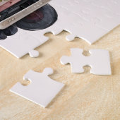 ピンクヴィンテージ農家トラック ジグソーパズル (側面)