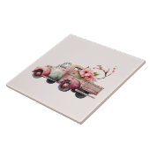 ピンクヴィンテージ農家トラック タイル (側面)