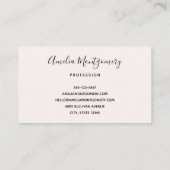 ピンクヴィンテージ農家トラック 名刺 (裏面)