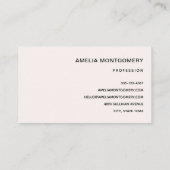 ピンクヴィンテージ農家トラック 名刺 (裏面)