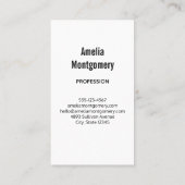 ピンクヴィンテージ農家トラック 名刺 (裏面)