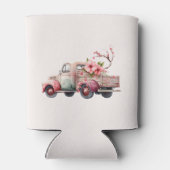 ピンクヴィンテージ農家トラック 缶クーラー (裏面)