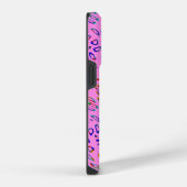 ピンク万華鏡のように千変万化するパターン iPhoneケース (右側面)