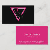 ピンク三角形カリフォルニア 名刺 (正面/裏面)