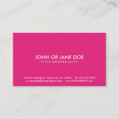 ピンク三角形カリフォルニア 名刺 (裏面)