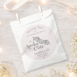 ピンク不気味かわいいこうもりベビーハロウィーン フェイバーバッグ