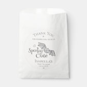 ピンク不気味かわいいこうもりベビーハロウィーン フェイバーバッグ (正面)