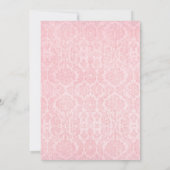 ピンク不気味とブラックスパイダーウェブ招待状 招待状 (裏面)