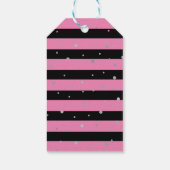 ピンク不気味スカルベットハロウィンサンキュー ギフトタグ (裏面)