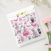 ピンク不気味スケルトンプリンセスハロウィーンフェイバーバッグ フェイバーバッグ (封をした状態)