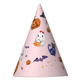 ピンク不気味ハロウィーン誕生日 パーティーハット