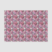 ピンク不気味フローラスカル 薄葉紙 (正面)