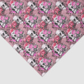 ピンク不気味フローラスカル 薄葉紙 (詳細)