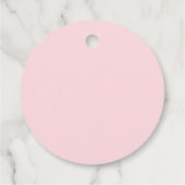 ピンク不気味ワンカワイイ幽霊ハロウィーン1歳 フェイバータグ (裏面)