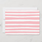 ピンク不気味幽霊ガールハロウィーン誕生日 招待状 (裏面)