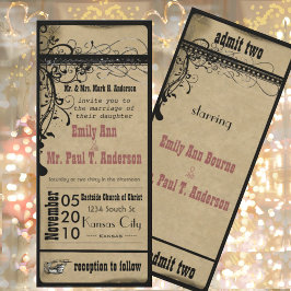 ピンク中世，ルネッサンス結婚式招待状 招待状