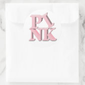 ピンク乳がん認識度シール ラウンドシール (バッグ)