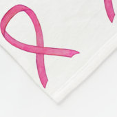 ピンク乳がん認識度リボンフリースブランケット フリースブランケット (角)