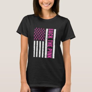 ピンク乳がん認識度旗 Tシャツ