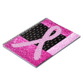 ピンク乳癌リボン認識度手帳 ノートブック (左側)