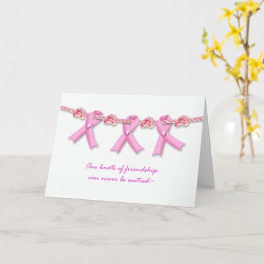 ピンク乳癌患者のための勇気付けられる カード (黄色い花)