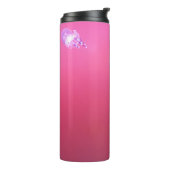 ピンク予測できなの水にクラゲ タンブラー (回転左)