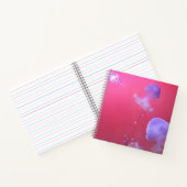 ピンク予測できなの水にクラゲ ノートブック (内部)