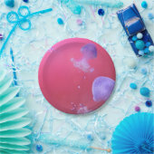 ピンク予測できなの水にクラゲ ペーパープレート (パーティー)