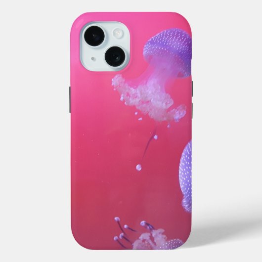 ピンク予測できなの水にクラゲ Case-Mate iPhoneケース (裏面)