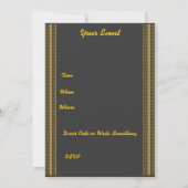 ピンク人気がある招待状とシ中国のンボル 招待状 (裏面)