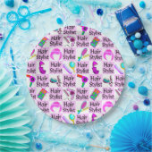 ピンク人気がある美容師及び美容師 ペーパープレート (パーティー)