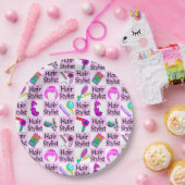 ピンク人気がある美容師及び美容師 ペーパープレート (パーティー)