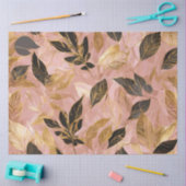 ピンク人気がある金ゴールドボ葉ホコレクション 薄葉紙 (クラフト)