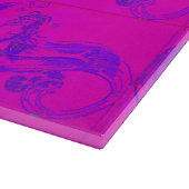 ピンク人魚ガラスの切断板 カッティングボード (角)