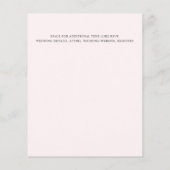 ピンク低コスシンプルトミニマル結婚の (裏面)