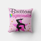 ピンク体大切操用パーソナライズされた枕 クッション (正面)