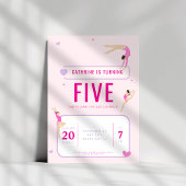 ピンク体操の誕生日パーティー 招待状