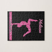 ピンク体操ガールスパークルバランスビーム ジグソーパズル (横)