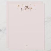 ピンク体操タンブル誕生日文房具 (正面/裏面)