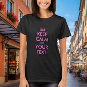 ピンク保のシャツに運自分の落ち着きを作成 Tシャツ