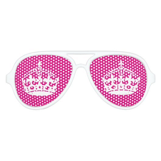 ピンク保の静かなパーティーのバチェロレッテ アビエーターサングラス (正面)