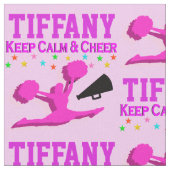 ピンク保ク落ち着き応援パーソナライズされた布 ファブリック (クローズアップ)