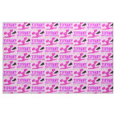 ピンク保ク落ち着き応援パーソナライズされた布 ファブリック (ファットクウォーター)