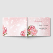 ピンク優しいバラ ゲストブック (全面)