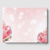 ピンク優しいバラ ゲストブック (裏面)