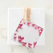 ピンク光沢メッセージカード フェイバータグ (インサイチュ)