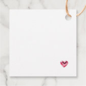 ピンク光沢メッセージカード フェイバータグ (裏面)