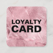 ピンク光沢絵を描エレガント ロイヤリティカード (正面)
